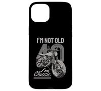 Je ne suis Pas Vieux, Je suis Classique. Biker Graphic Motorcycle 1981 40e Coque pour iPhone 15 Plus
