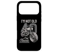 Je ne suis Pas Vieux, Je suis Classique. Biker Graphic Motorcycle 1981 40e Coque pour iPhone 17 Pro Max