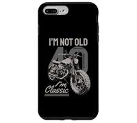 Je ne suis Pas Vieux, Je suis Classique. Biker Graphic Motorcycle 1981 40e Coque pour iPhone 7 Plus/8 Plus
