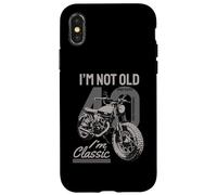 Je ne suis Pas Vieux, Je suis Classique. Biker Graphic Motorcycle 1981 40e Coque pour iPhone X/XS