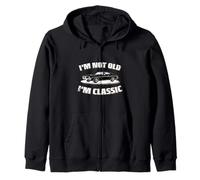 Je ne suis Pas Vieux, Je suis Un Design de Voiture Classique Amusant Sweat à Capuche