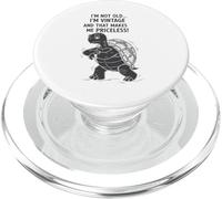Je ne suis Pas Vieux, Je suis Vintage - Et Cela me Rend Inestimable - Turtle PopSockets PopGrip pour MagSafe