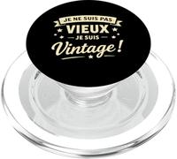 Je ne suis Pas Vieux Je suis Vintage - Humour Anniversaire PopSockets PopGrip pour MagSafe
