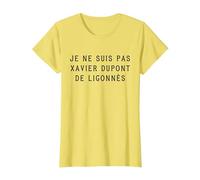 Je ne suis Pas Xavier Dupont de Ligonnès T-Shirt, Femme, Citron, M