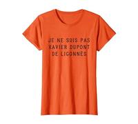 Je ne suis Pas Xavier Dupont de Ligonnès T-Shirt, Femme, Orange, XXL