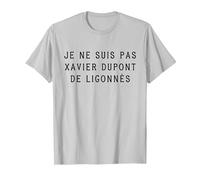 Je ne suis Pas Xavier Dupont de Ligonnès T-Shirt, Homme, Argent, S