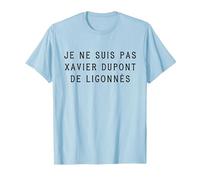 Je ne suis Pas Xavier Dupont de Ligonnès T-Shirt, Homme, Bleu Céleste, XL