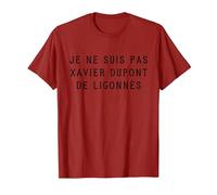 Je ne suis Pas Xavier Dupont de Ligonnès T-Shirt, Homme, Canneberge, S