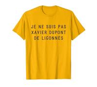 Je ne suis Pas Xavier Dupont de Ligonnès T-Shirt, Homme, Doré Vif, S