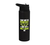 Je ne suis peut-être pas parfait, mais mon jeu de golf l'est ! Maman golfeuse Stainless Steel Insulated Water Bottle