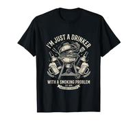 Je ne suis qu'un Buveur Qui a Un problème de tabagisme BBQ Dad T-Shirt