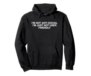 Je ne suis Tout Simplement Pas Convivial, drôle, Plein d'esprit et torride, mème de génération Z Sweat à Capuche