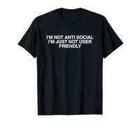 Je ne suis Tout Simplement Pas Convivial, drôle, Plein d'esprit et torride, mème de génération Z T-Shirt Graphique avec Valeur
