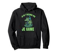 Je ne t’entends Pas Je Game | Crocodile Gamer Cool Sweat à Capuche