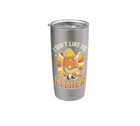 Je ne t'aime pas non plus Candy Corn Halloween Rétro Gobelet isotherme en acier inoxydable double paroi
