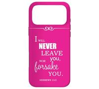 Je ne Te quitterai jamais ni ne t'abandonnerai (Hébreux 13, 5) Coque pour iPhone 17 Pro Max