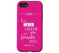 Je ne Te quitterai jamais ni ne t'abandonnerai (Hébreux 13, 5) Coque pour iPhone SE (2020) / 7/8