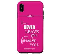 Je ne Te quitterai jamais ni ne t'abandonnerai (Hébreux 13, 5) Coque pour iPhone XS Max