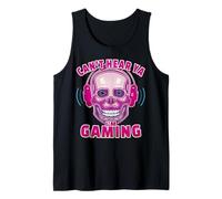 Je Ne T'Entends Pas Je Joue Shirt Gamer Crâne Débardeur