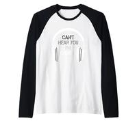 Je ne t'entends Pas, Je suis Un Casque de Jeu rétro, Cadeau Manche Raglan