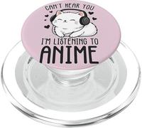 Je ne t'entends Pas, j'écoute l'anime Kitty PopSockets PopGrip pour MagSafe