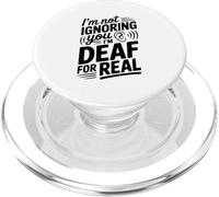 Je ne t'ignore Pas, Je suis sourd, C'est Vraiment drôle PopSockets PopGrip pour MagSafe