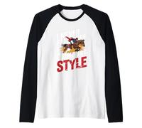 Je ne tombe jamais, je descends de cheval avec Style Equestrian Manche Raglan
