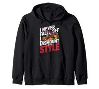 Je ne tombe jamais, je descends de cheval avec Style Equestrian Sweat à Capuche