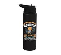 Je ne vais pas abandonner mais jurerai tout le temps. Stainless Steel Insulated Water Bottle