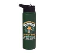 Je ne vais pas abandonner mais jurerai tout le temps. Stainless Steel Insulated Water Bottle
