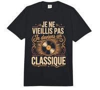 Je Ne Veille Pas Je Deviens Un Classique Vinyle Comfort Colors Adult Heavyweight T-Shirt