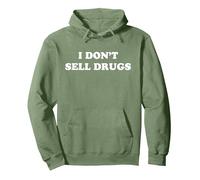 Je ne Vends Pas de Drogues Sweat à Capuche, Unisexe pour Adultes, Vert Sauge, M