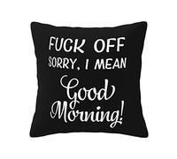 Je Ne Veux Pas Être Impoli, mais Tais-Toi Et Va Te Faire Foutre. Coussin en Housse Individualité Housse De Coussin Doux Taie d'oreiller 45X45Cm Taies Doreiller pour Chambre À Coucher Voiture Salon