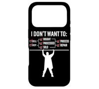 Je ne Veux Pas Vendre Acheter acheté traité Vendu Processus de réparation Coque pour iPhone 17 Pro