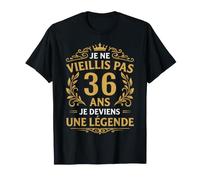 Je Ne Vieillis Pas, 36 Ans Anniversaire Drôle Humour T-Shirt