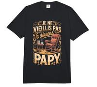 Je Ne Vieillis Pas Je Deviens Papi Retraité Comfort Colors Adult Heavyweight T-Shirt