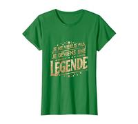 Je ne vieillis Pas Je deviens Une légende Humour T-Shirt, Femme, Vert Kelly, XL