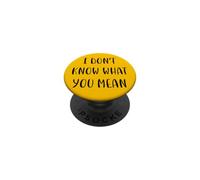 Je ne Vois Pas ce Que tu Veux dire par Funny Idea White Lie Party PopSockets PopGrip Adhésif