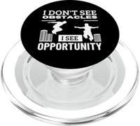 Je ne vois pas d'obstacles, je vois une opportunité, un parkour amusant PopSockets PopGrip pour MagSafe