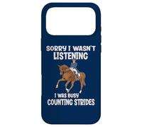 Je n'écoutais Pas, Je comptais Les foulées, Dressage Rider Coque pour iPhone 17 Pro Max