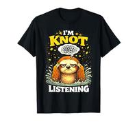Je n'écoute Pas Sloth Funny Sloth Sarcastic T-Shirt