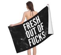 Je N'En AI Plus Rien À Foutre Drap De Plage Séchage Rapide Serviettes De Sauna Grande Serviette De Plage pour Douche Fitness Natation Voyage 80X130Cm