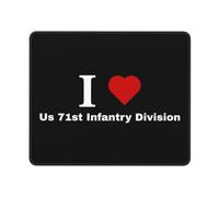Je Nous Aime, 71E Division D'Infanterie Tapis De Souris Gaming Durable Mousepad Petit Mouse Pad pour Ordinateur Maison Voyage 25X30Cm