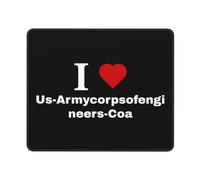 Je Nous Aime - Ingénieurs du Corps De L'Armée - Coa Mousepad Petit Mouse Pad Durable Tapis De Souris Gaming pour Jeu Voyage Travail 25X30Cm