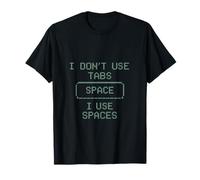 Je n'utilise Pas Les onglets J'utilise des espaces ASCII Art T-Shirt