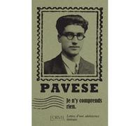 Je N'y Comprends Rien - Lettres Dune Adolescence Littéraire