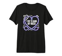 Je paie pour Hang Off Rocks Rock Climber Boulderer T-Shirt Haut de Gamme