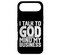Je Parle à Dieu et Je m'occupe de Mes Affaires Une drôle de Foi Religieuse Coque pour iPhone Air