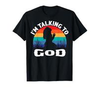 Je parle à Dieu Retro T-Shirt
