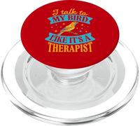 Je Parle à Mon Oiseau comme si c'était Un thérapeute PopSockets PopGrip pour MagSafe